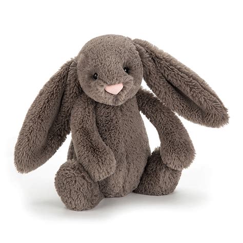 Jellycat Bashful Bunny Medium Truffle - Leo & Bella