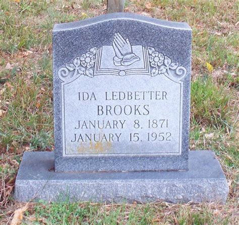 Ida A Ledbetter Brooks 1871 1952 Find a Grave äreminne