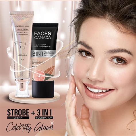 Buy Faces Canada Strobe Cream Primer Highlighter Moisturizer With