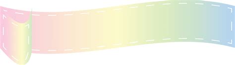 Pastel Ribbon Banner Design 9826847 PNG