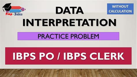 DATA INTERPRETATION PRACTICE FOR IBPS PO IBPS CLERK 2018 YouTube