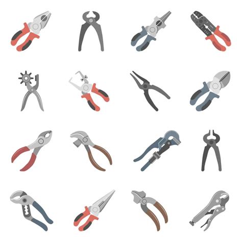 Sixteen Different Types Wrenches Stock Vector Image By Zzelimir