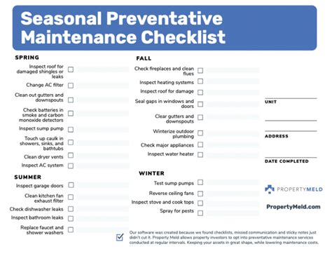 Download our Free Preventative Maintenance Checklist