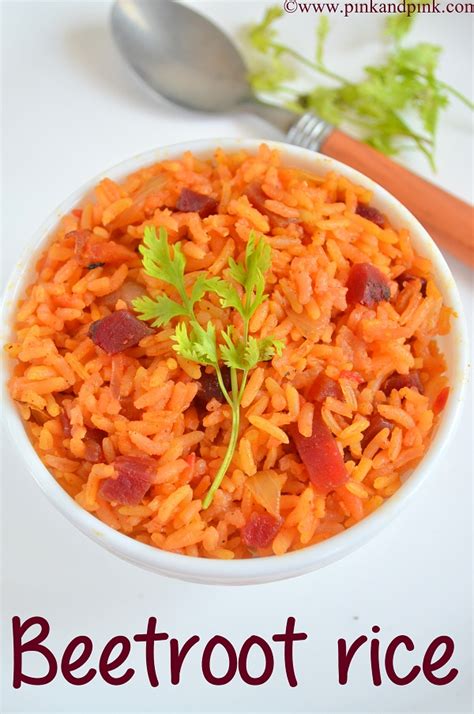 Beetroot Rice Recipe Beetroot Pulao Pink And Pink