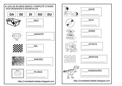 Atividade Da De Di Do Du