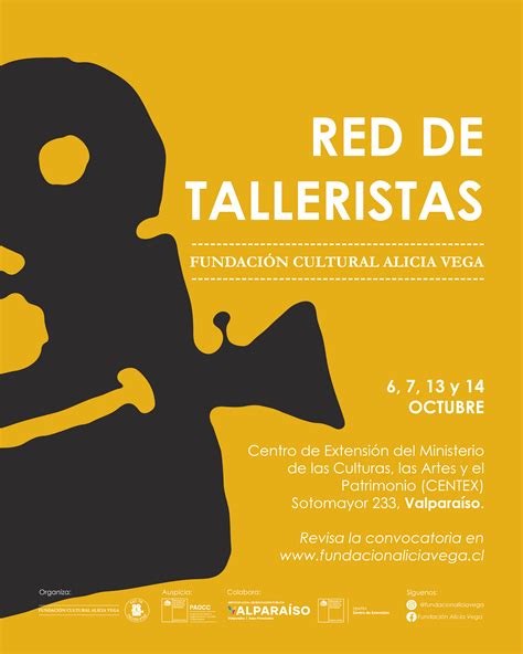 Convocatoria Red De Talleristas ValparaÍso Fundación Cultural Alicia Vega