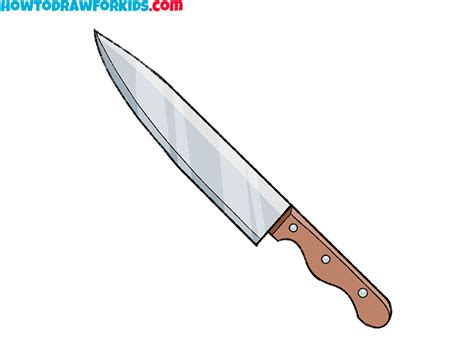 How To Draw A Knife Easy Drawing Tutorial For Kids