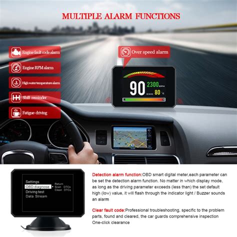 P Car Hud Head Up Display Obd