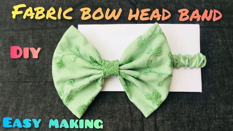 Fabric Bow Headbands For Babieseasy Making Tutorial Youtube