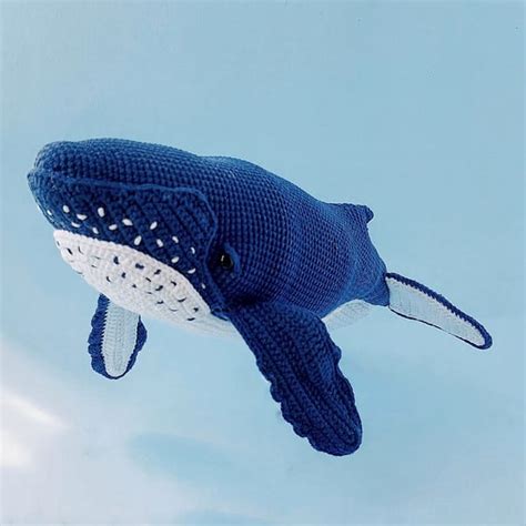 Crochet pattern blue whale. Realistic stuffed animal. - Inspire Uplift