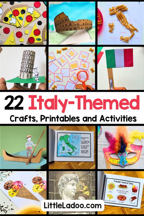 Italy Activities for kids - Crafts and Printables