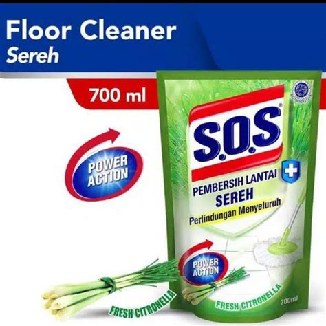 Jual SOS Lantai Sereh Cairan Pembersih Lantai 700ml 700 Ml Di Lapak