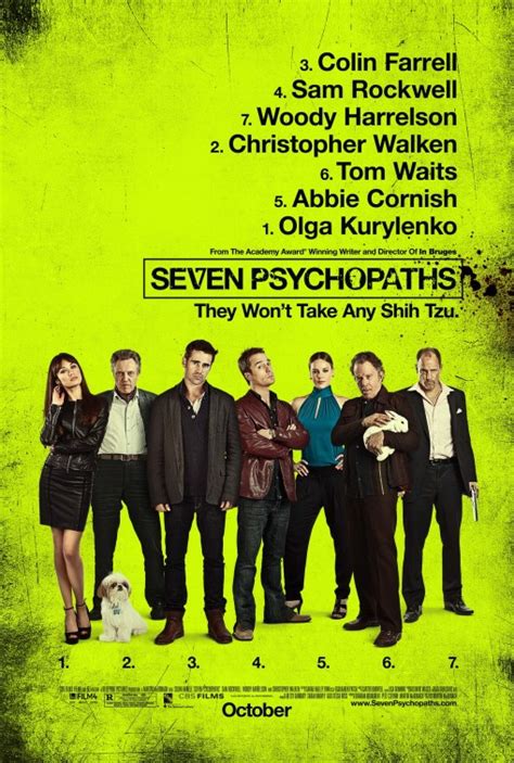 Seven Psychopaths Poster |Teaser Trailer