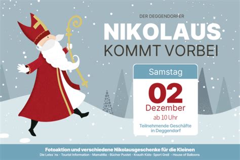 Der Nikolaus Kommt Vorbei Deggendorf Pulsiert