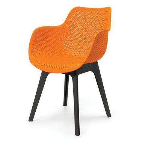 Ikon Smart Cafeteria Chair In Orange Colour Chair Modular Furniture