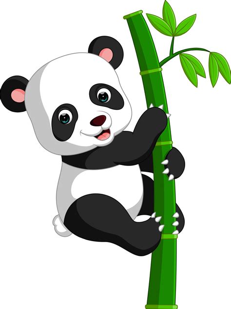 Cute Panda Cartoon Vector Art At Vecteezy