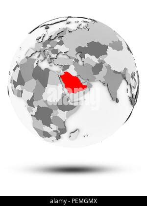 Simple White 3D Map Of Saudi Arabia 3D Rendering Stock Photo Alamy