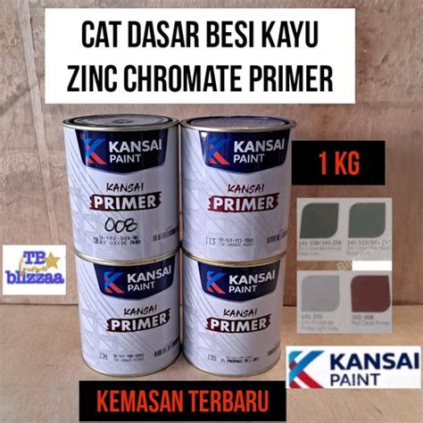 Jual Kansai Zinc Chromate Primer Light Grey 155 Cat Dasar Kayu Besi 1kg