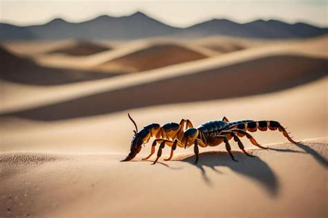 Premium AI Image | A scorpion in the desert