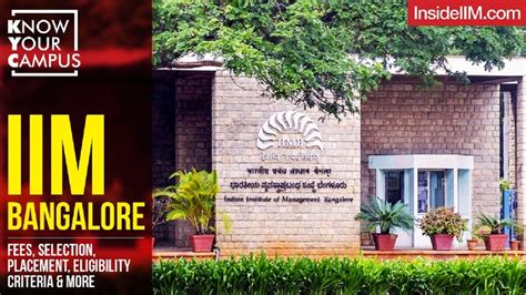 Iim Bangalore Campus Eligibility And Selection Criteria Placement