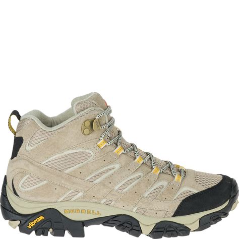 Merrell Womens Moab 2 Mid Ventilator Hiking Boots Taupe Elliottsboots