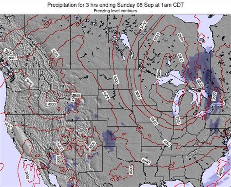 South-Dakota Precipitation for 3 hrs ending Saturday 12 Jun at 1am CDT