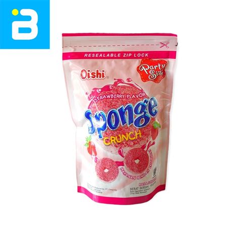 Jual Oishi Sponge Crunch Rasa Strawberry G Shopee Indonesia