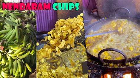 Kerala Special Nendram Raw Banana Chips Indian Street Food Tempting