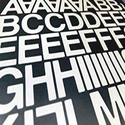 Mm Sticky Back Self Adhesive Vinyl Letters And Numbers White