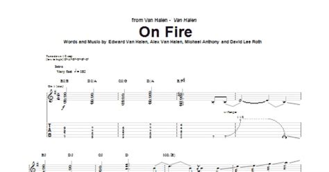 On Fire (Guitar Tab) - Print Sheet Music Now