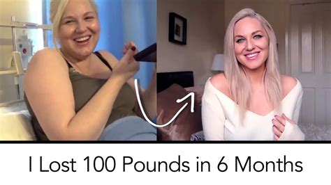 I Lost 100 Pounds In 6 Months Youtube