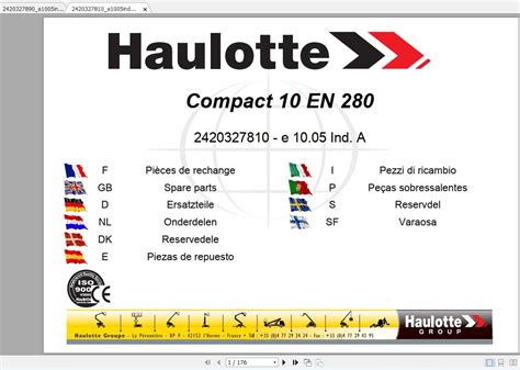 Haulotte Scissor Lift Compact En Parts Manual