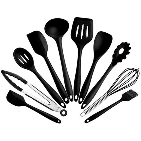 Kitchen Utensils 10 Piece Silicone Red - Kitchen Utensils | Shop Today ...