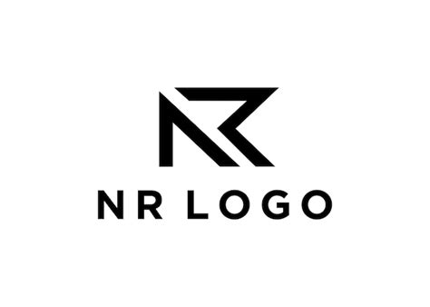 Premium Vector | Nr logo design vector illustration