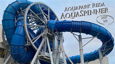 Aquapark Reda Aquaspinner Back View 360° Vr Pov Onride Pov Water