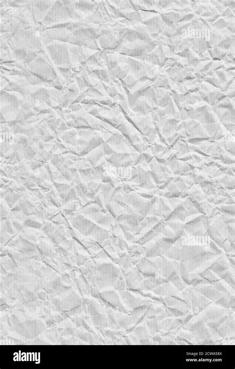 Seamless Pattern With A White Kraft Paper Texture Crumpled And