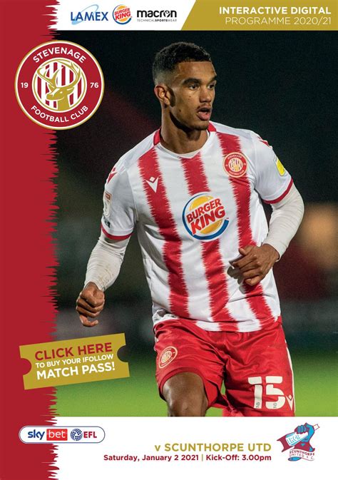 Stevenage Fc V Scunthorpe Utd By Hashtag Digital Media Issuu