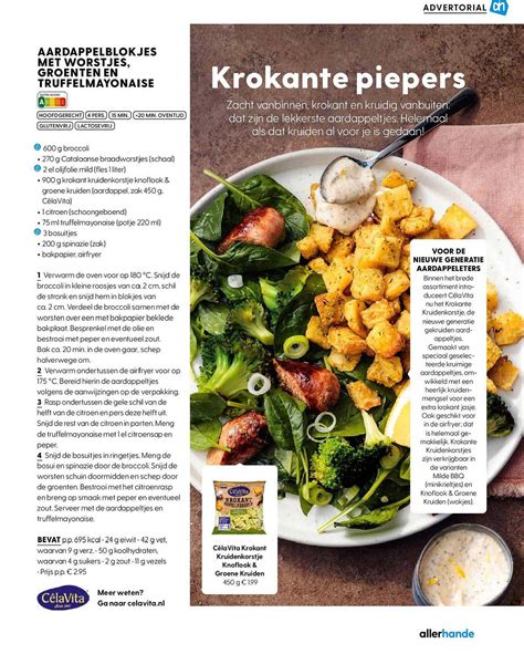 Aardappelblokjes Met Worstjes Groenten En Truffelmayonaise Of C Lavita