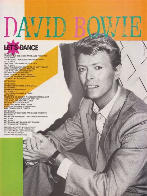 Lets Dance 1983 David Bowie Lets Dance Bowie