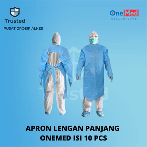 Jual Apron Plastik Lengan Panjang Onemed Pack Isi 10 Jakarta Pusat