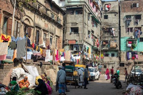 Old Town of Calcutta, Some of the Old Buildings Used for Billboards ...