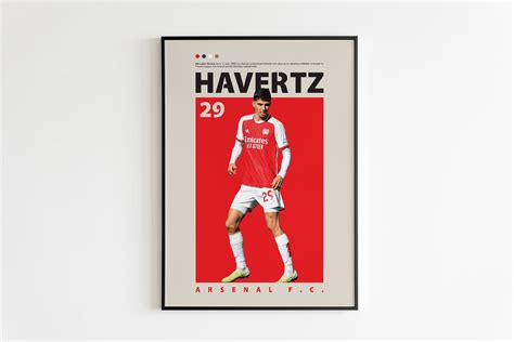 Kai Havertz Poster Waffenarsenal Poster Minimalistisch Kai Havertz