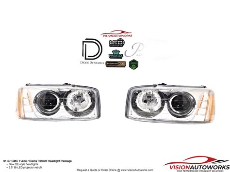 07-11 GMC Yukon / Sierra - 2.5" Bi-LED – VisionAutoworks