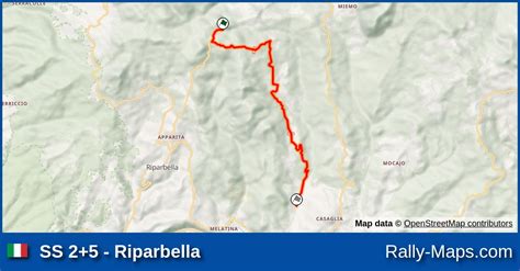 Ss Riparbella Stage Map Rally Liburna Terra Ciar