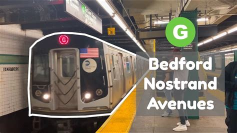 ᴴᴰr160 G train action Bedford Nostrand Avenue YouTube