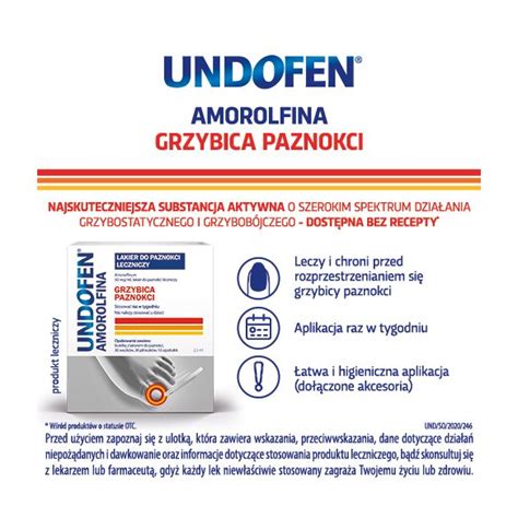 Undofen Amorolfina Lakier Leczniczy 0 05g 2 5 Ml