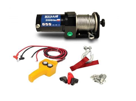 Husar Winch Wyci Garka Elektryczna Atv Bst Lbs Y Lina Stalowa Kg