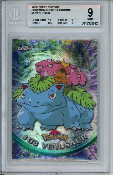 2000 Topps Chrome Pokemon SPECTRA Venusaur BGS 9 EBay