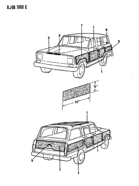 1988 Jeep grand wagoneer body parts