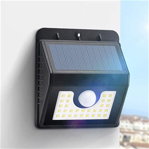 Buy Solar Power Pir Motion Sensor Wall Light Outdoor Garden Waterproof